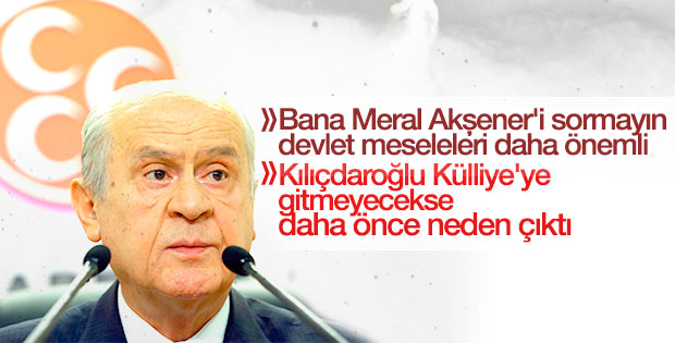 Gazetecinin Meral Akşener sorusu Bahçeli'yi kızdırdı