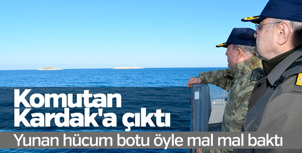 Hulusi Akar Kardak Kayalıkları'nda inceleme yaptı