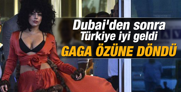 Dünyaca ünlü sanatçı Lady Gaga İstanbul'a geldi
