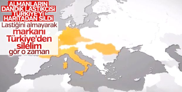 Continental, reklamında Türkiye'yi haritadan sildi