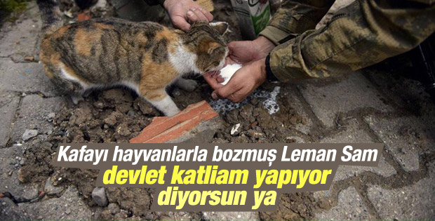 Katil devlet diyen Leman Sam bu fotoğrafı görmedi