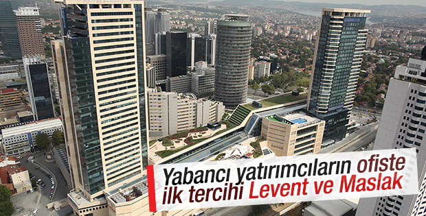 Yabancıların ofiste ilk tercihi Levent-Maslak hattı