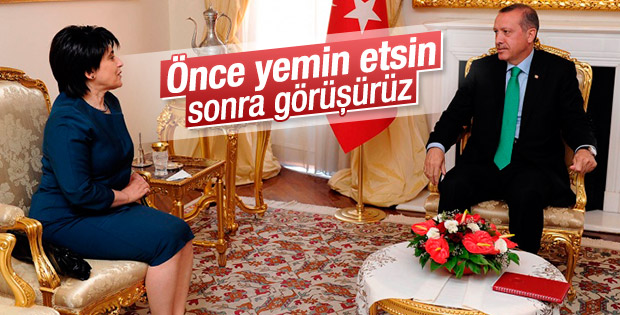 Cumhurbaşkanı Erdoğan'dan Leyla Zana'ya: Önce yemin etsin