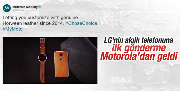 Motorola'dan LG'ye gönderme