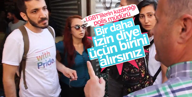 LGBT eyleminde sokakları karıştıranlara polis müdahalesi