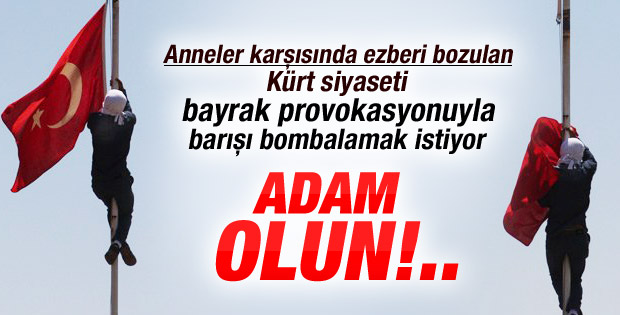 Lice'de Hava Kuvvetleri'nde Türk bayrağını indirdiler