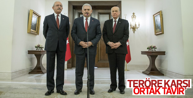 Liderlerden teröre karşı ortak açıklama