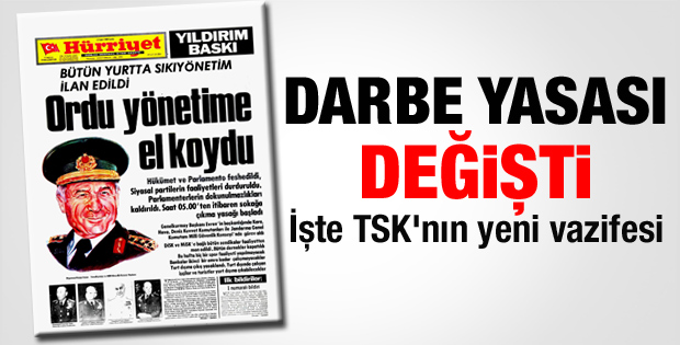 TSK 35. madde değiştirildi