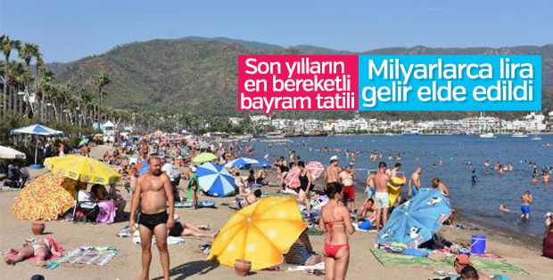 Kurban Bayramı tatilinde 2,5 milyar lira kazanıldı