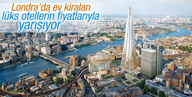 Londra�da konut kiraları otel fiyatlarından daha yüksek