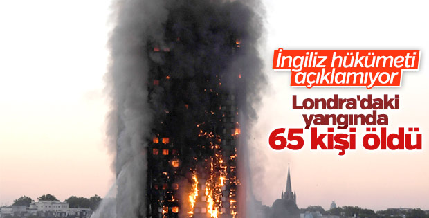 İngiliz gazetesi: Yangında 65 kişi öldü