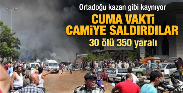 Lübnan'da Cuma namazı sonrası 2 patlama