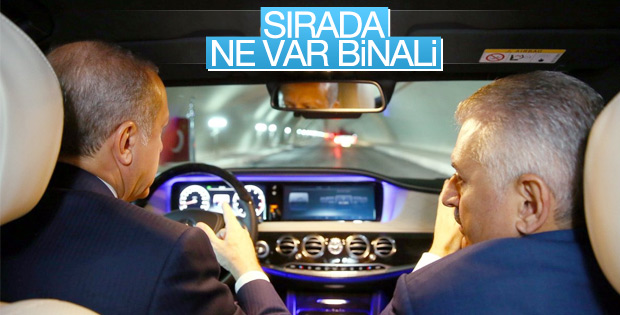 Erdoğan Avrasya'dan geçerken Yıldırım da yanındaydı