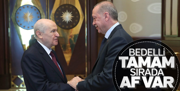 Başkan Erdoğan Bahçeli ile görüştü