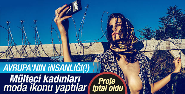 Tepki çeken mülteci temalı moda fotoğrafları kaldırıldı