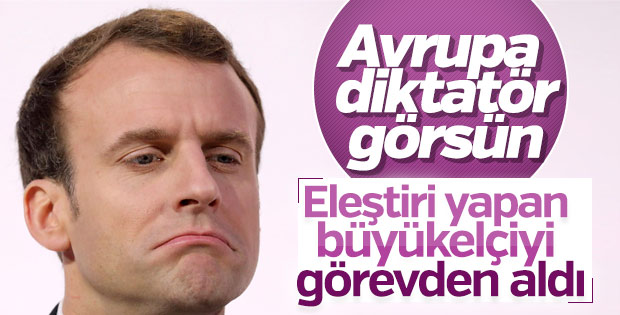 Fransa'da hükümeti eleştiren büyükelçi görevden alındı