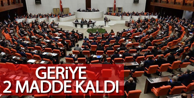 Anayasa değişiklik teklifinde 16. madde kabul edildi