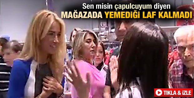 Mağaza açılışında Burcu Esmersoy'a tepki