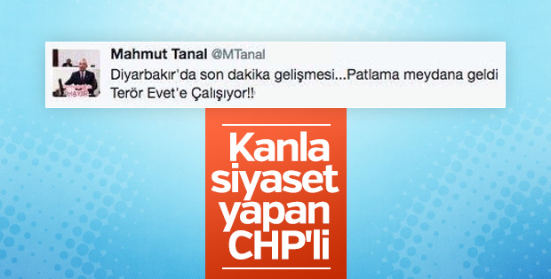Mahmut Tanal Diyarbakır'daki patlamayı Evet'e bağladı