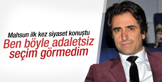 Mahsun Kırmızıgül seçim sürecinden şikayetçi