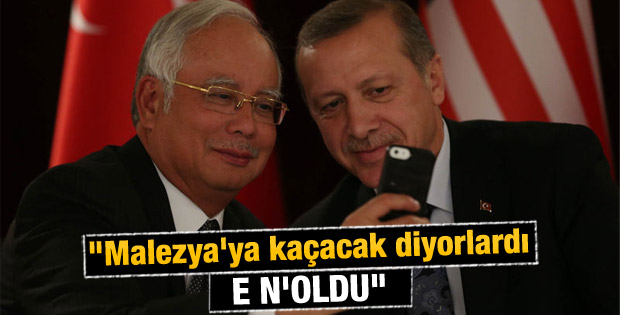 Malezya Başbakanı ile Başbakan Erdoğan'dan selfie