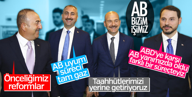 AB Reform Grubu Bakanlarının önemli mesajları