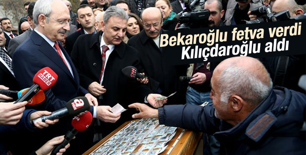 Kılıçdaroğlu piyango bileti aldı