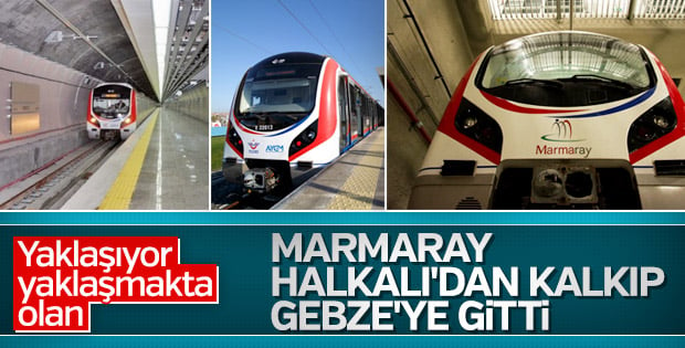 Marmaray'da Halkalı-Gebze arası ray bağlantısı tamam