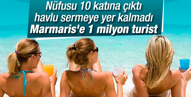 Marmaris'te bayramda 1 milyon tatilci
