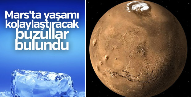 Mars'a yerleşimi kolaylaştıracak buzul tabakaları bulundu
