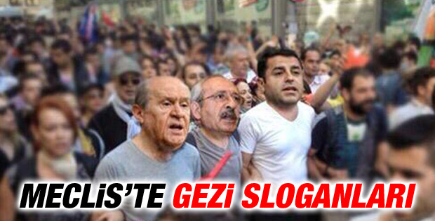 TBMM'de Gezi sloganları