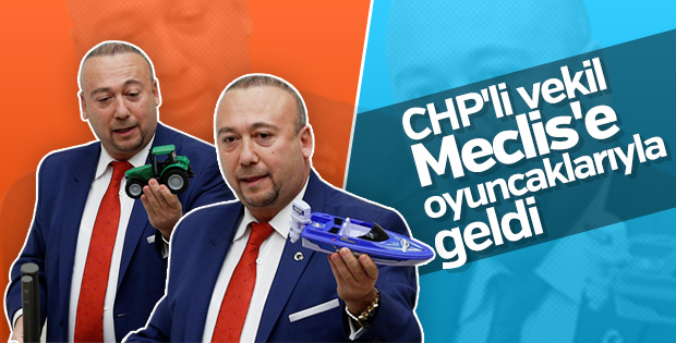 CHP'li Özkan Yalım maketlerle vergi oranlarını anlattı