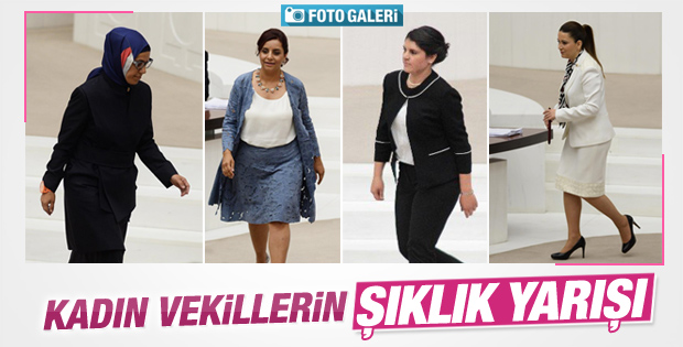 Yemin töreninde kadın vekillerin şıklık karnesi
