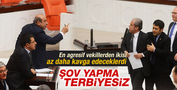 AK Partili Tayyar ile BDP'li Kaplan Meclis'te tartıştı