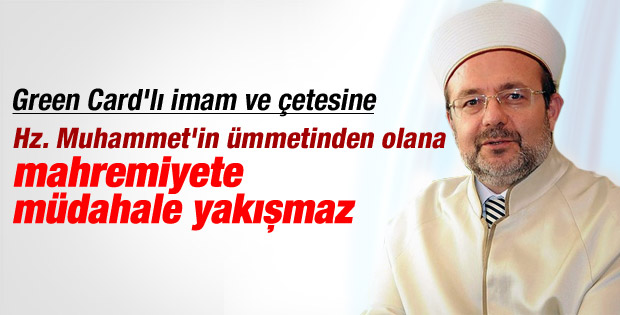Diyanet: Mahremiyete müdahale kabul edilemez