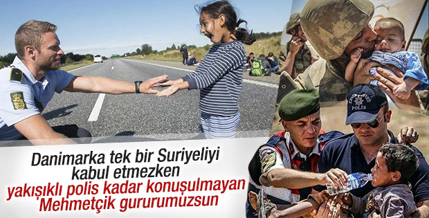 Suriyeli sığınmacılara Mehmetçik'ten şefkat eli