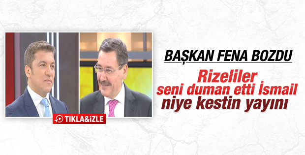 Melih Gökçek İsmail Küçükkaya'yı canlı yayında terletti