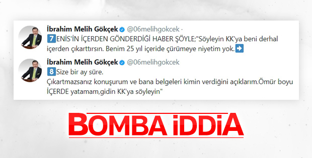 Melik Gökçek: Kılıçdaroğlu tutuklanmaktan korkuyor