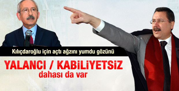 Melih Gökçek: Kemal Kılıçdaroğlu yalancının teki