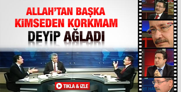 Melih Gökçek canlı yayında ağladı - Video
