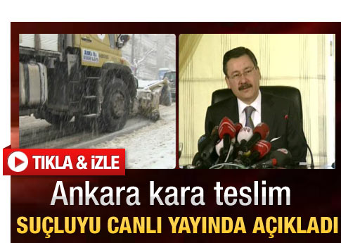 Melih Gökçek suçluyu buldu