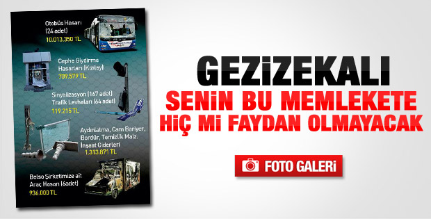 Melih Gökçek'in Gezi bilançosu kitapçığı