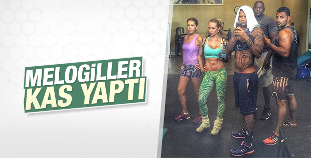 Melo ve eşi Roberta'nın spor aşkı