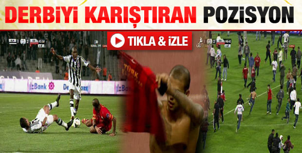 Olimpiyat Stadı'nı karıştıran kırmızı kart