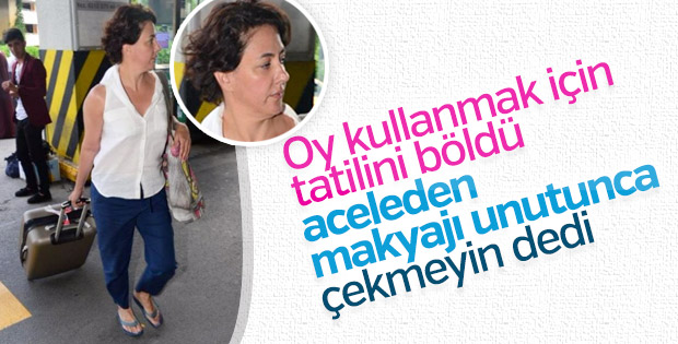 Meltem Cumbul da seçim için tatili kısa kesti