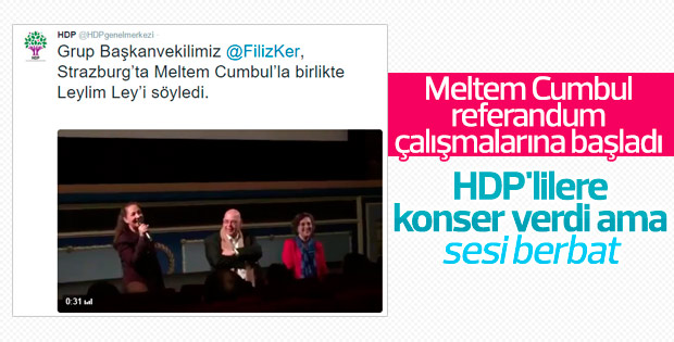 Meltem Cumbul HDP'li vekille düet yaptı