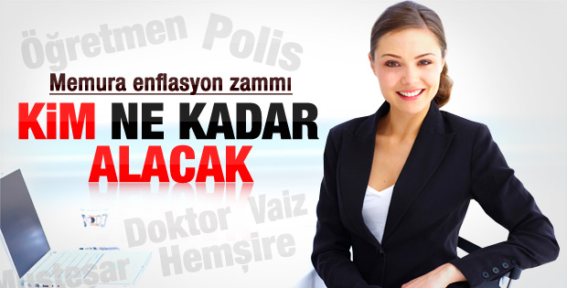 Memur maaşları belli oldu