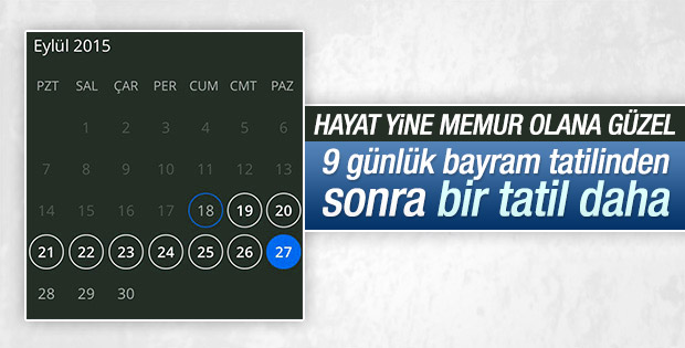 29 Ekim tatili 4 güne çıktı