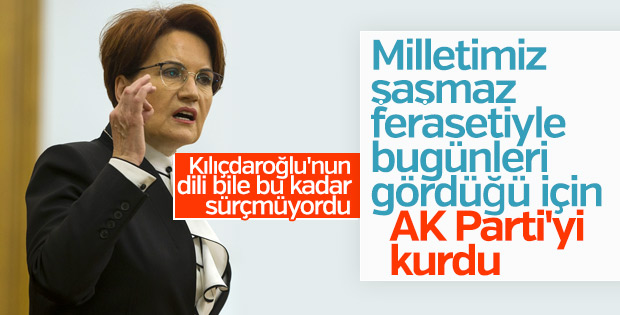 Meral Akşener'in 'AK Parti' gafı