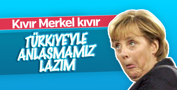 Angele Merkel Türkiye ile anlaşmak istiyor